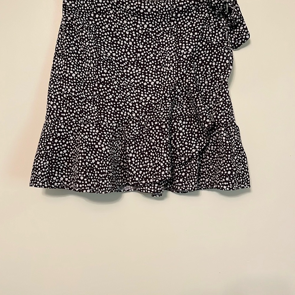 Black and White Polka Dot Skirt